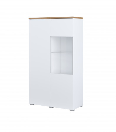 Витрина на 2 двери Helvetia MODO 247VOJ44 (белый/дуб маувелла)