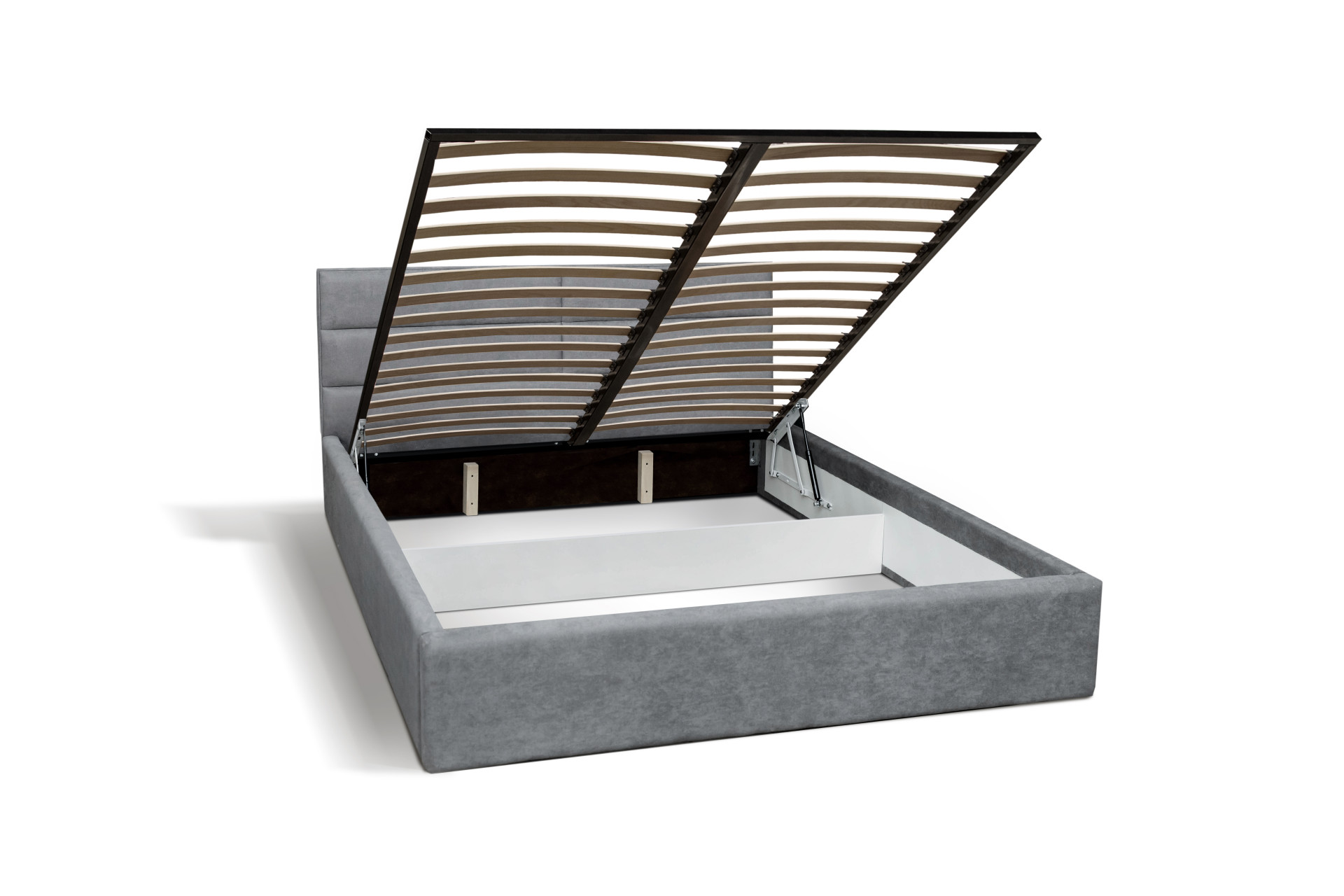 Кровать с подъемным механизмом BIO- Софт Дюна (темно-серая)