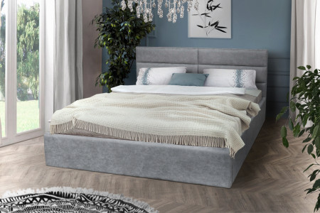 Кровать с подъемным механизмом BIO- Софт Дюна (темно-серая)