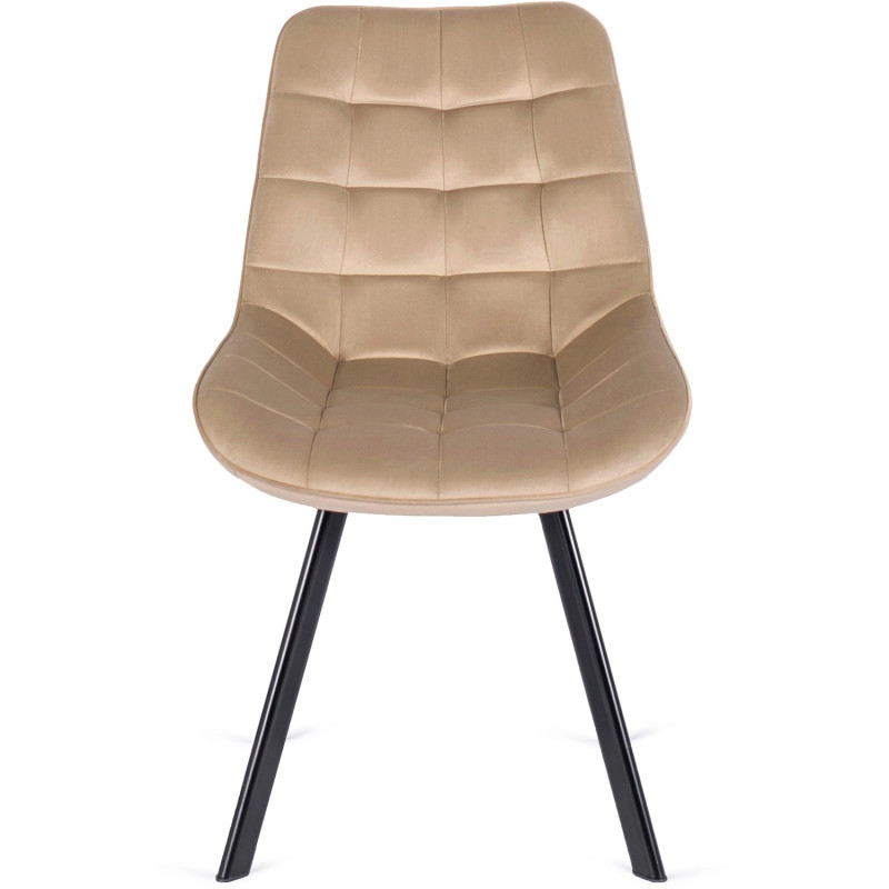 Стул обеденный MEBEL ELITE RICK бежевый велюр