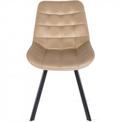 Стул обеденный MEBEL ELITE RICK бежевый велюр