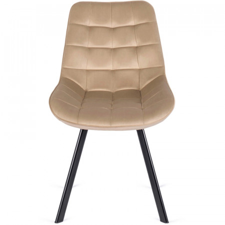 Стул обеденный MEBEL ELITE RICK бежевый велюр