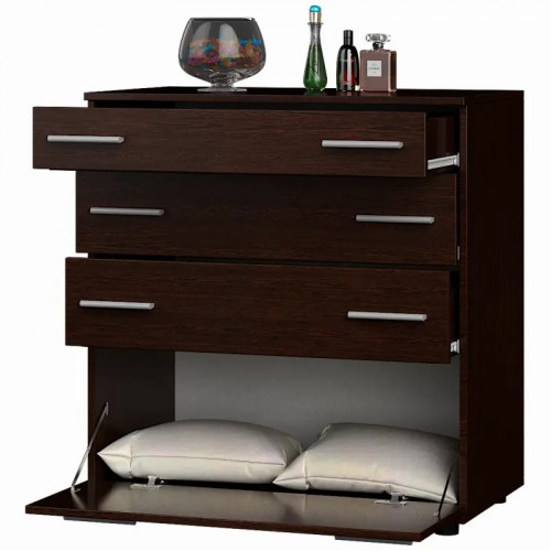 Комод для постельного белья EVR- К-2 (телескопы) венге темный