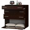 Комод для постельного белья EVR- К-2 венге темный