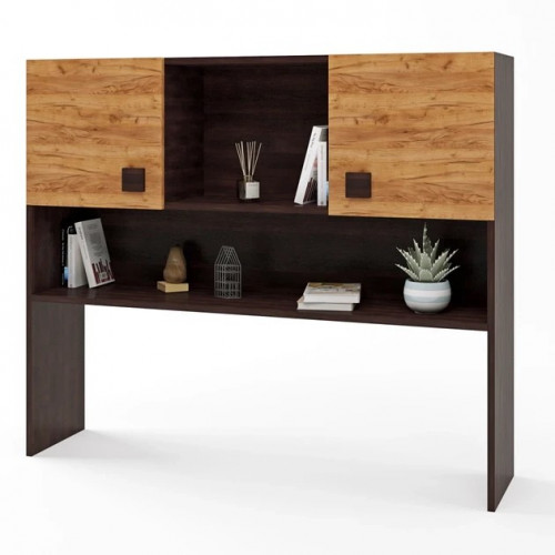 Надстройка для стола EVR- Соната венге + крафт золотой