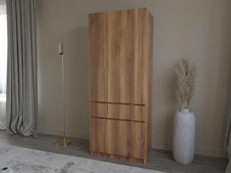 Шкаф-пенал с штангой на 1 шухляду и 4 двери ViA- Таун Т-4