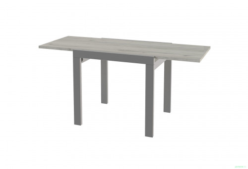 Стол раскладной ViA- Крос (серый/дуб крафт белый)