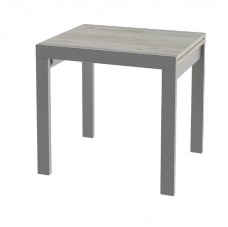 Стол раскладной ViA- Крос (серый/дуб крафт белый)