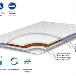 Матрас FMS- TOP Air 2in1 (длина 190 см) 