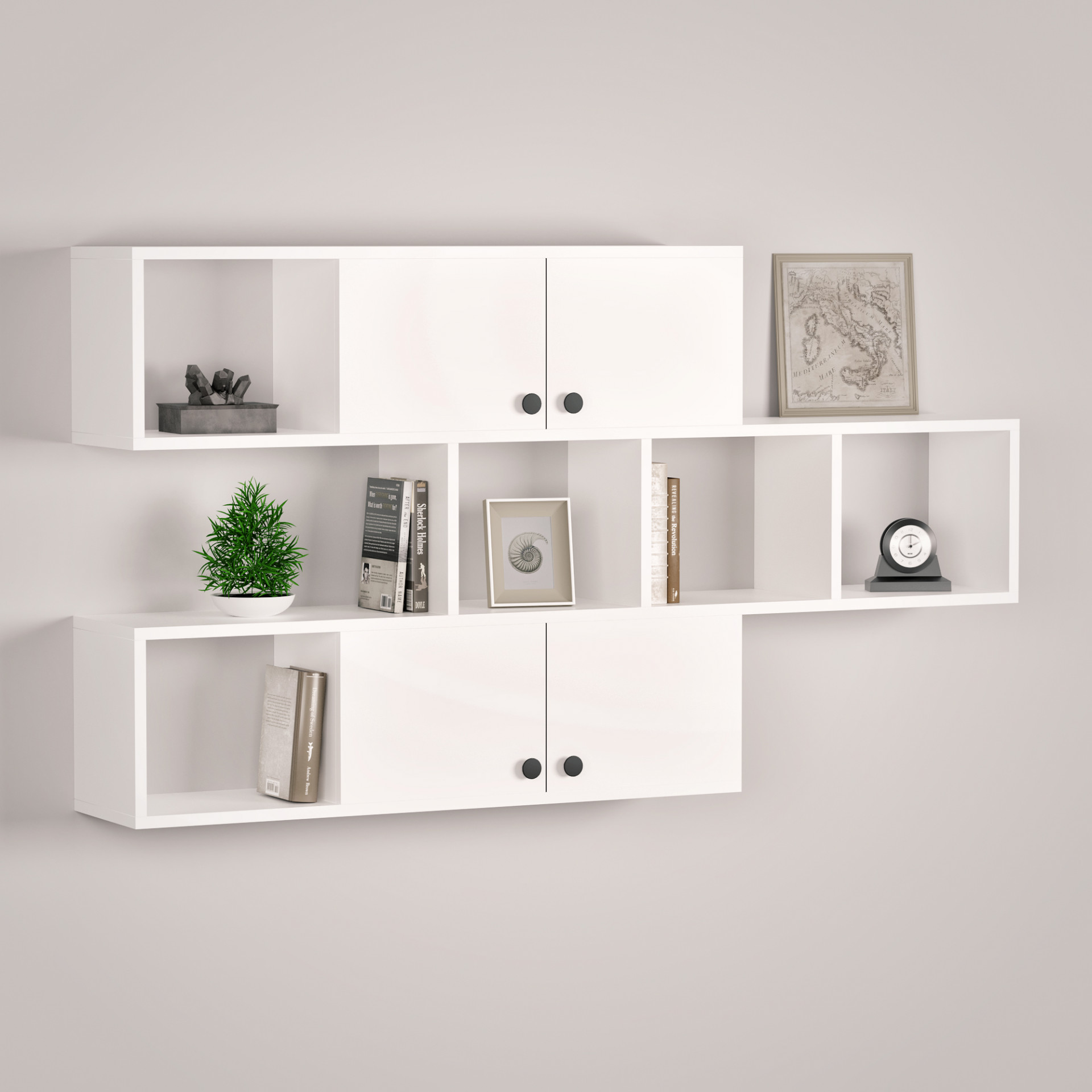 Полка навесная настенная 75х135х22 см KOD- ПК-5