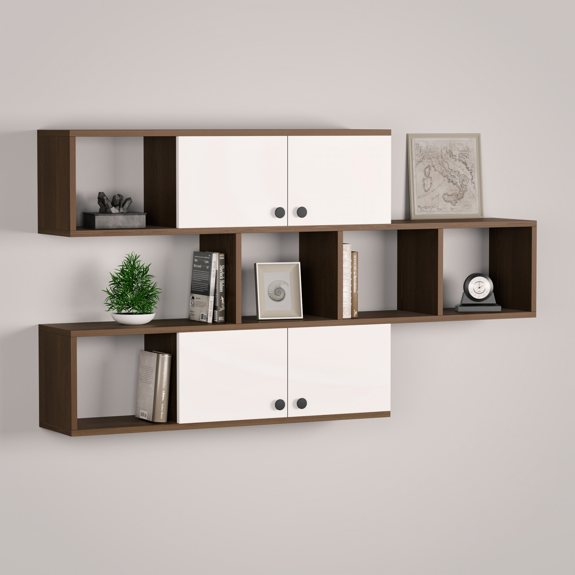 Полка навесная настенная 75х135х22 см KOD- ПК-5