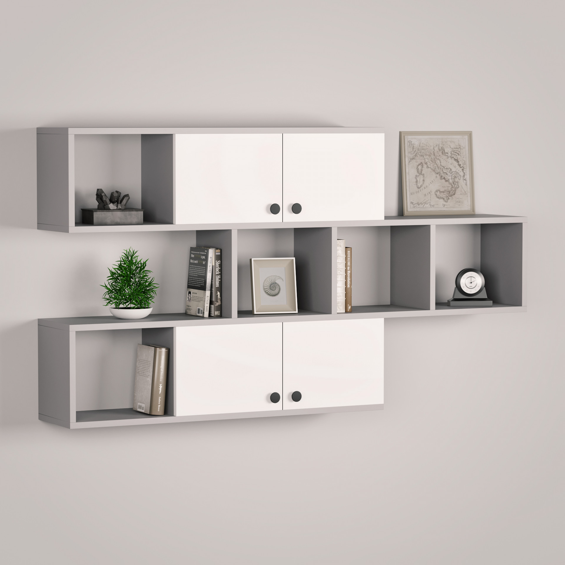 Полка навесная настенная 75х135х22 см KOD- ПК-5