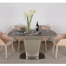 Стол обеденный модерн NL- CONNECTICUT кофе (140/185*90*76 cm керамика)  