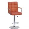 Кресло барное OND- Augusto-ARM CH - Base ЭК коричневый, оранжевый