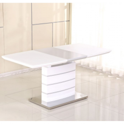 Стол обеденный модерн Premium EVRO- Houston MINI DT-9123-1 (белый матовый)