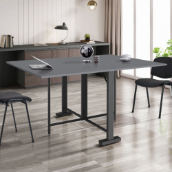 Стол раскладной AMF- Fold 2 FL2 1400 (1380/210х1000х750Н) черный/ серый шифер