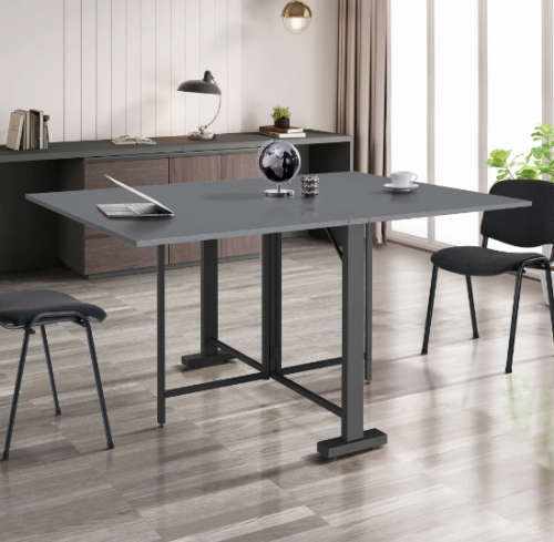Стол раскладной AMF- Fold 2 FL2 1400 (1380/210х1000х750Н) черный/ серый шифер