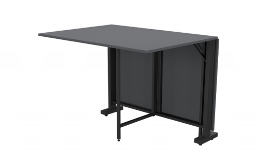 Стол раскладной AMF- Fold 2 FL2 1400 (1380/210х1000х750Н) черный/ серый шифер