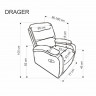 ​Кресло Halmar DRAGER черный