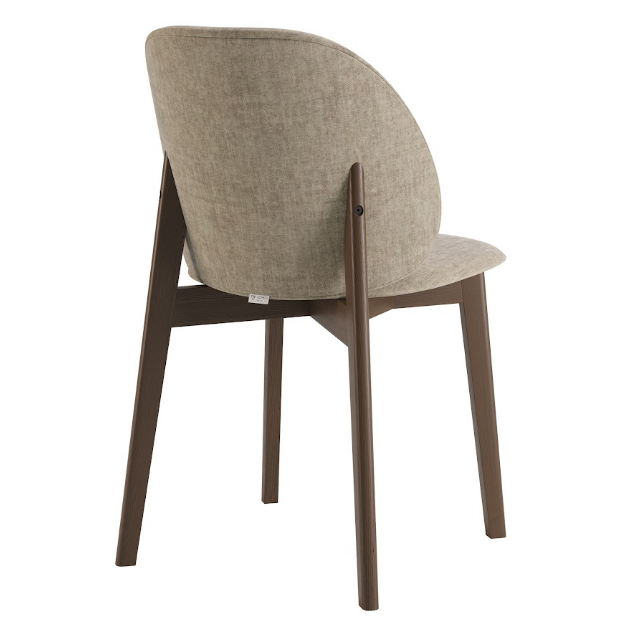 Стул обеденный LVK- Robin массив ясеня (темный орех)  