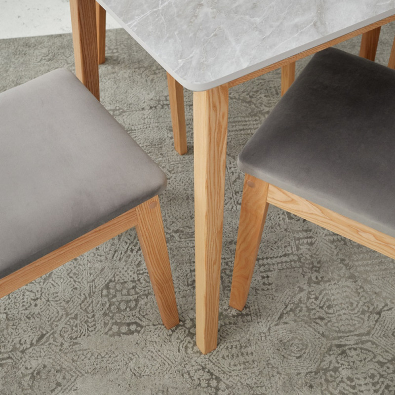 Комплект кухонной мебели Ont- Антонио 120 Мрамор серый + 4 Стула Дарио