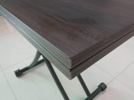 Стол - трансформер EXI- Тренто-Р орех нога серый