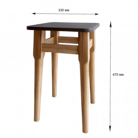 2 табурета на кухню LION- Майами кромка ПВХ 2 мм Нимфея Альба (белый) (LION-041256) 