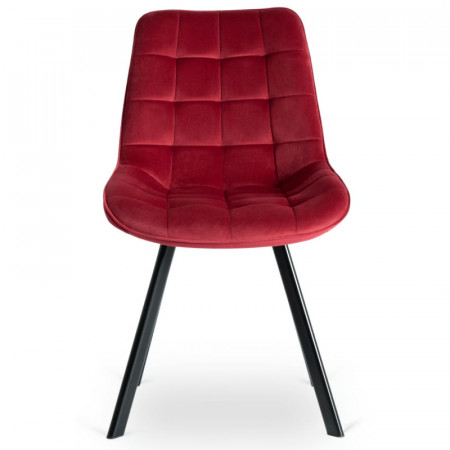 Стул обеденный MEBEL ELITE RICK бордовый велюр