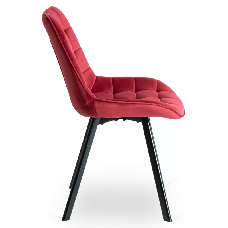 Стул обеденный MEBEL ELITE RICK бордовый велюр