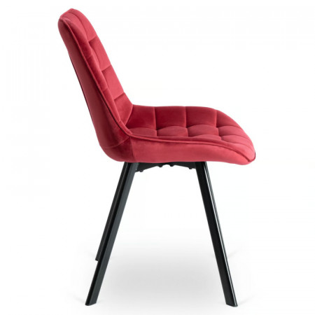 Стул обеденный MEBEL ELITE RICK бордовый велюр