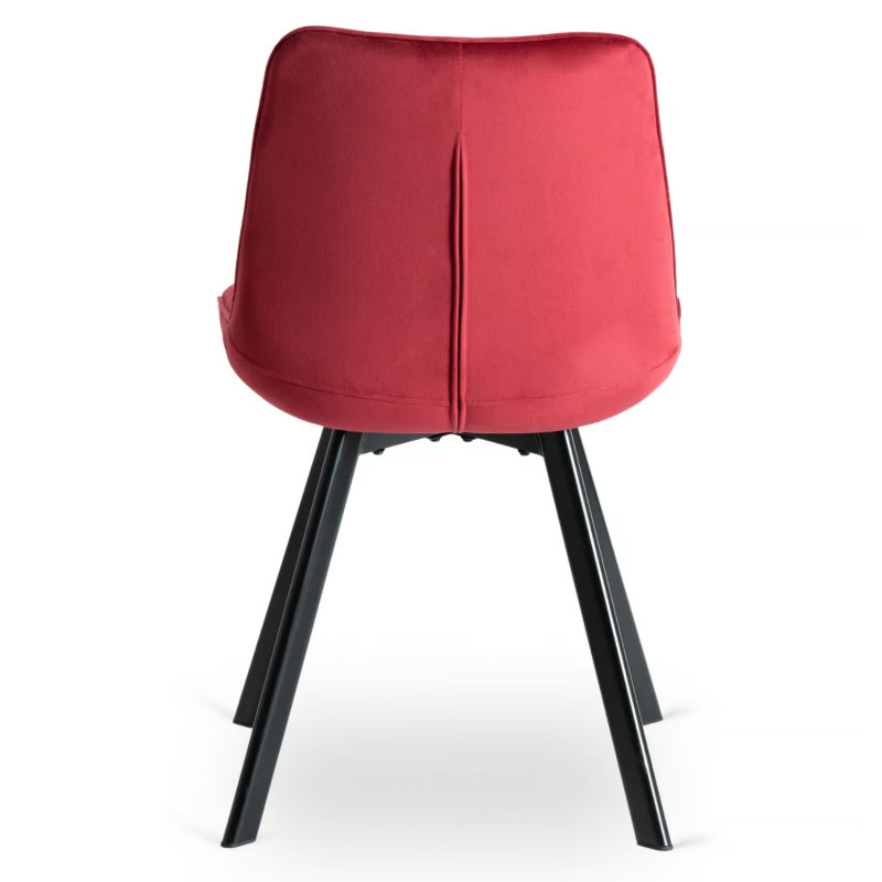 Стул обеденный MEBEL ELITE RICK бордовый велюр