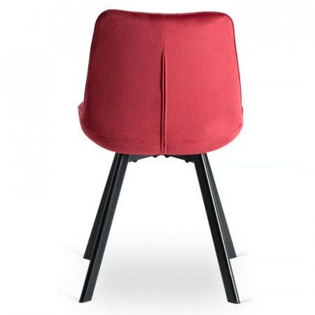 Стул обеденный MEBEL ELITE RICK бордовый велюр