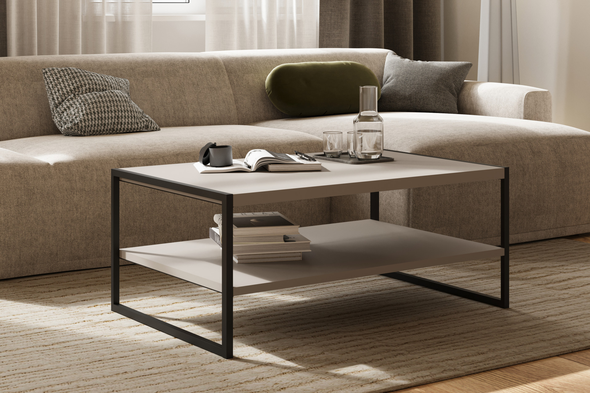 Стол кофейный Helvetia EKO 24COMJ97 (конго/черный)