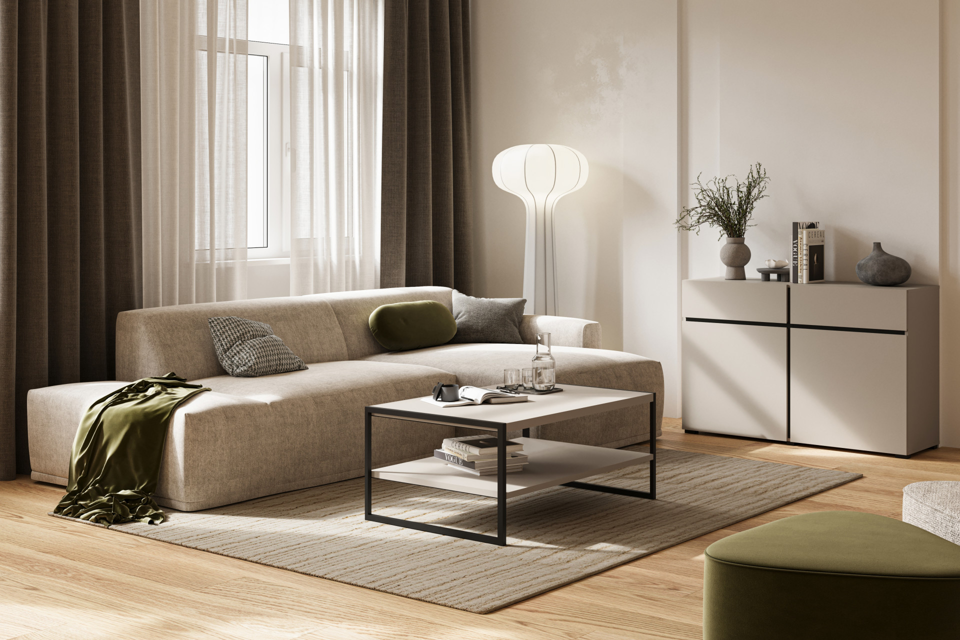 Стол кофейный Helvetia EKO 24COMJ97 (конго/черный)