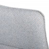 Кресло мягкое NL- MILTON текстиль рогожка, серо-голубой 