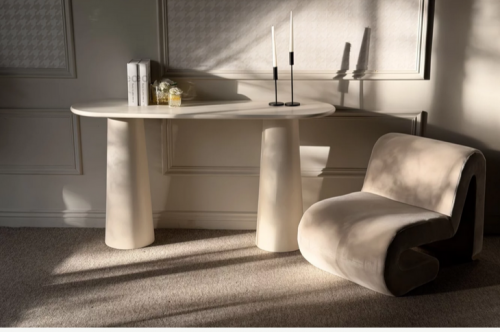 Кресло CRV- Sawyer Greek marble velvet бежевый