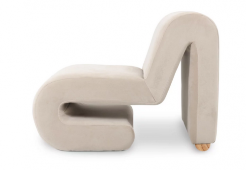 Кресло CRV- Sawyer Greek marble velvet бежевый