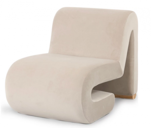 Кресло CRV- Sawyer Greek marble velvet бежевый