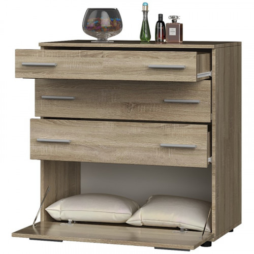 Комод для постельного белья EVR- К-2 (телескопы) дуб Сонома