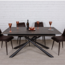 Стол обеденный модерн NL- TENNESSEE  (Керамика черный) 