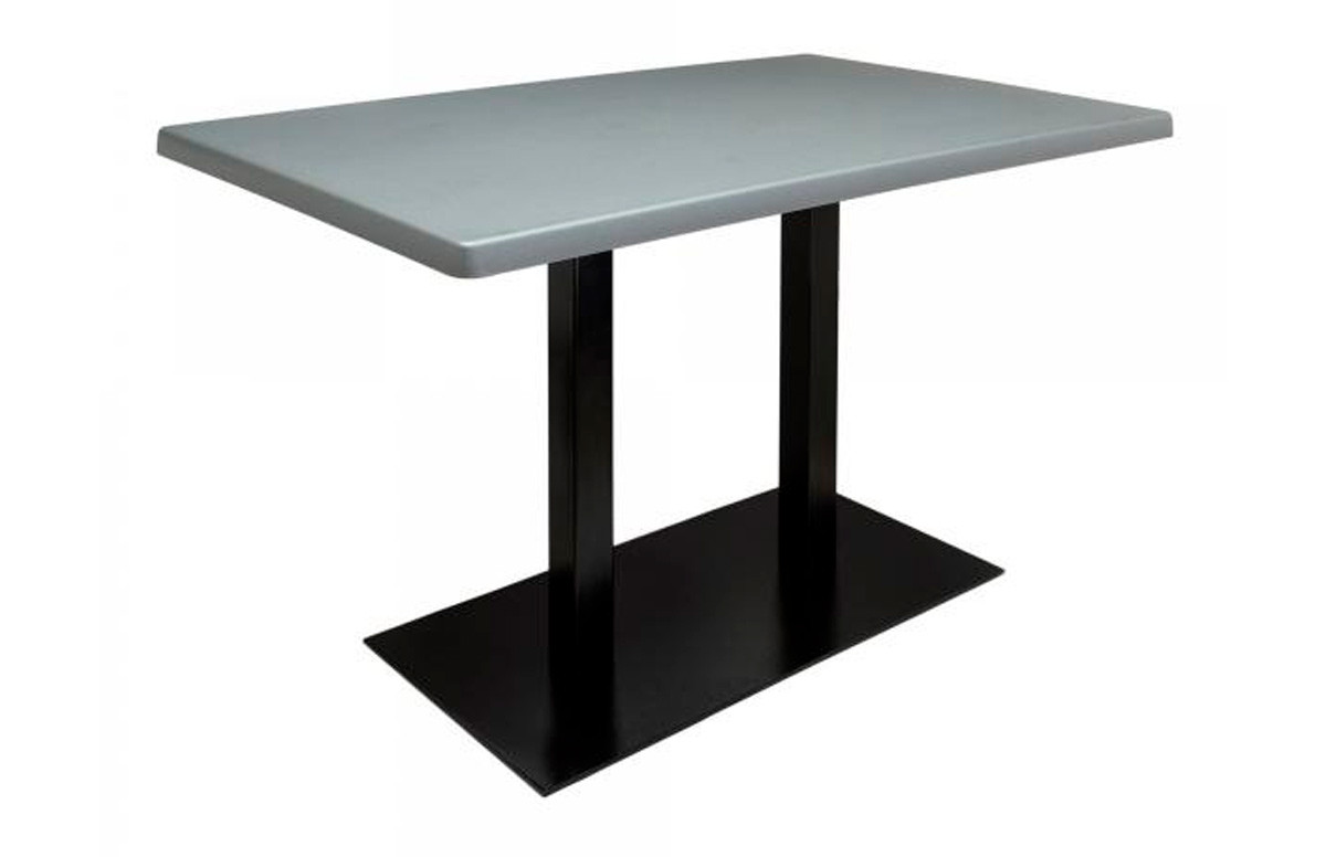 Столешница прямоугольная VLL- Topalit (матовое серебро)