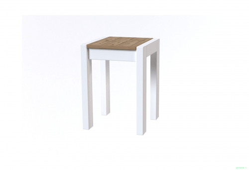 Табурет (комплект 2 шт) ViA- Крос (белый/дуб тахо)