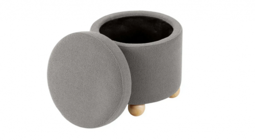 Пуф Mil- Piano 41х41х44 см. Серый