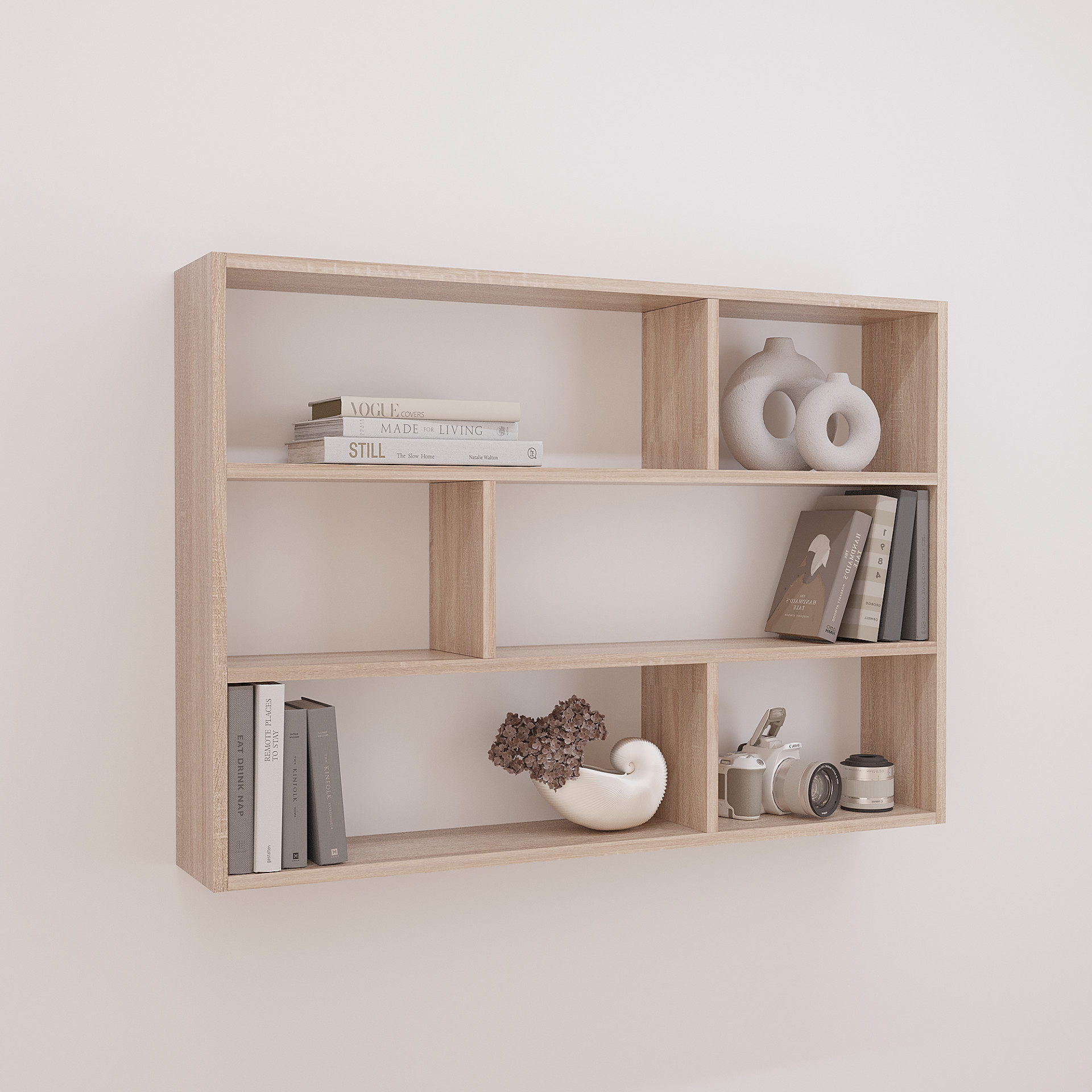 Полка для книг навесная настенная KOD- ПК-6