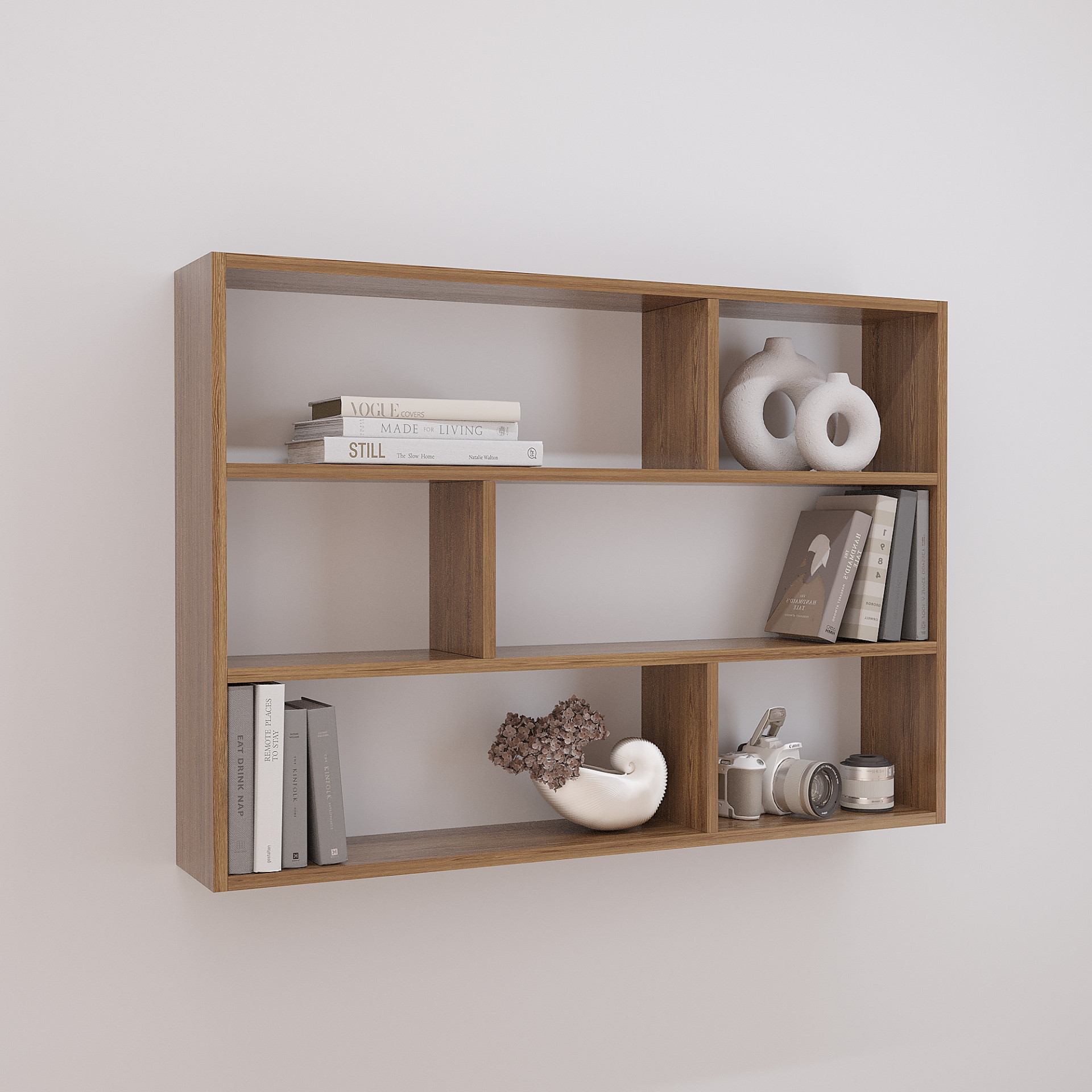 Полка для книг навесная настенная KOD- ПК-6