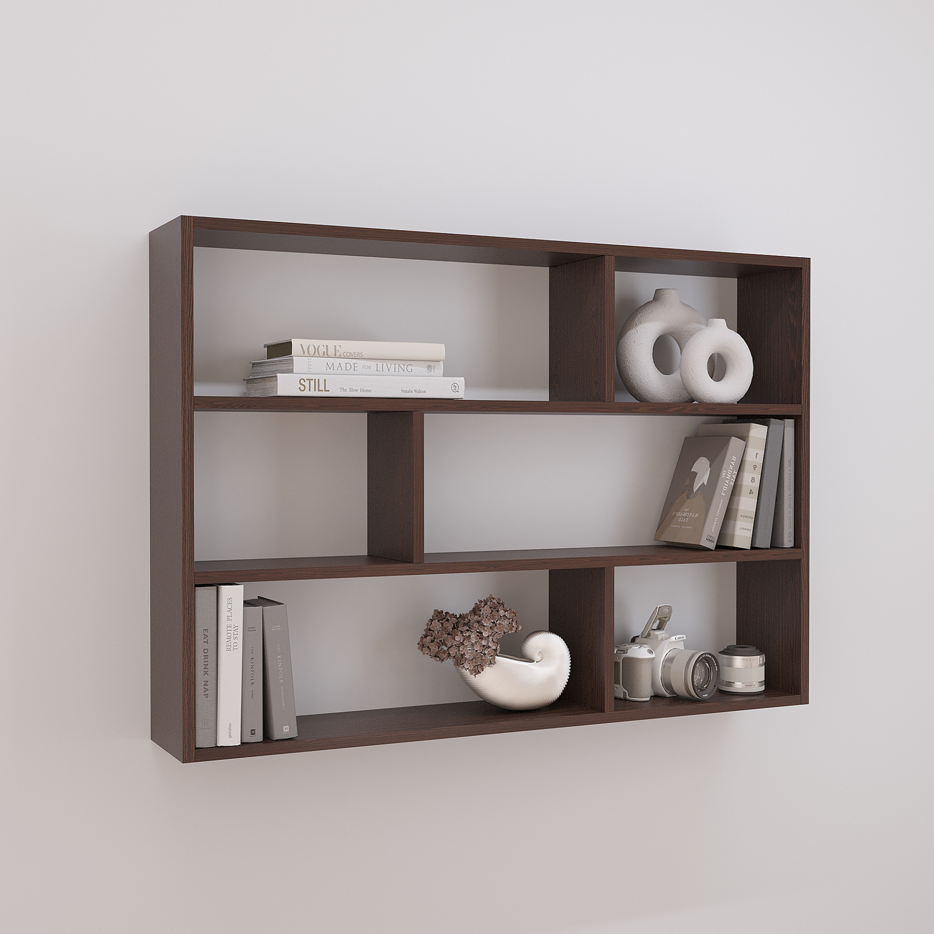 Полка для книг навесная настенная KOD- ПК-6