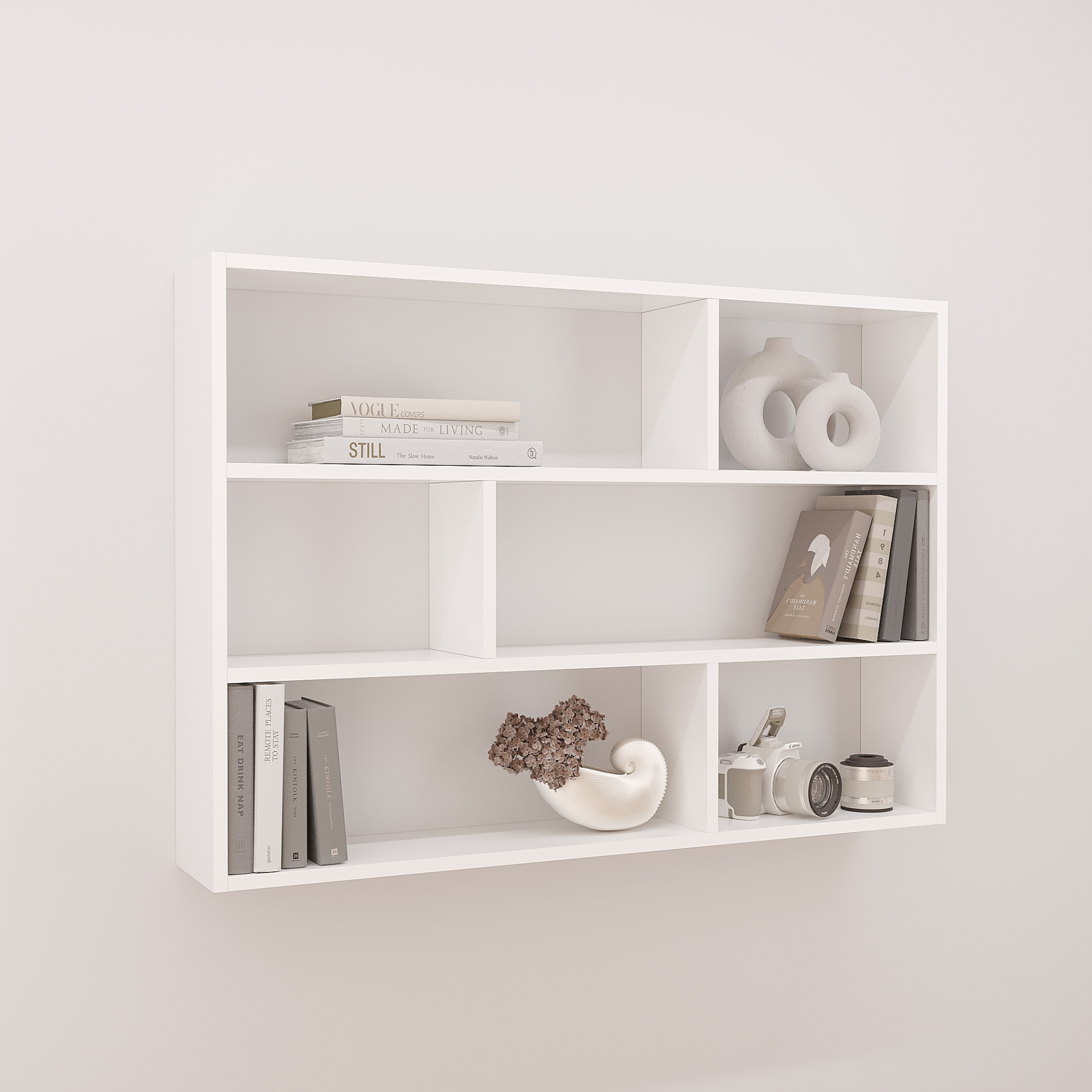 Полка для книг навесная настенная KOD- ПК-6