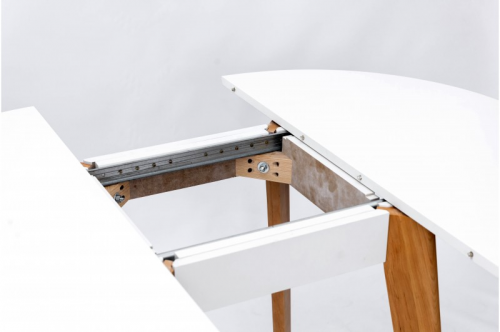 Стол обеденный BIO- Колибри Модерн круглый (белый/натуральный)