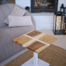 Стол журнальный VIT- Palmarius (квадрат белый крест) 50х50 см