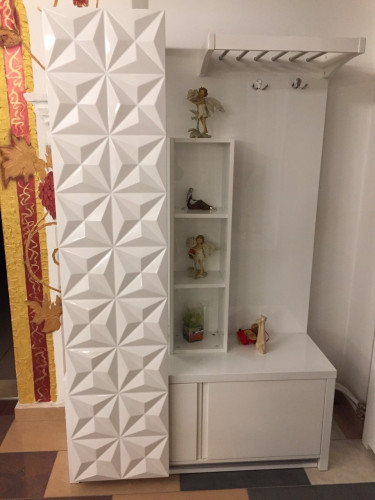 Прихожая SMS- Марсала белый глянец